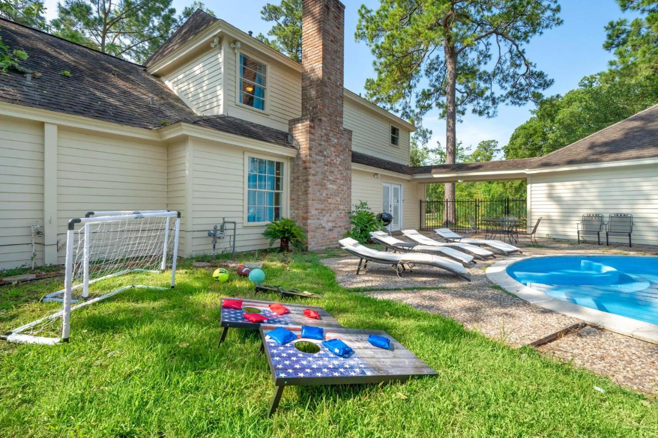Villa Pool Oasis Games Wifi Bbq Yard Sleep 16 Houston Exterior foto